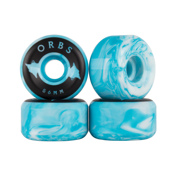 ORBS SPECTERS SWIRLS WHEELS - 56MM - BLUE/WHITE