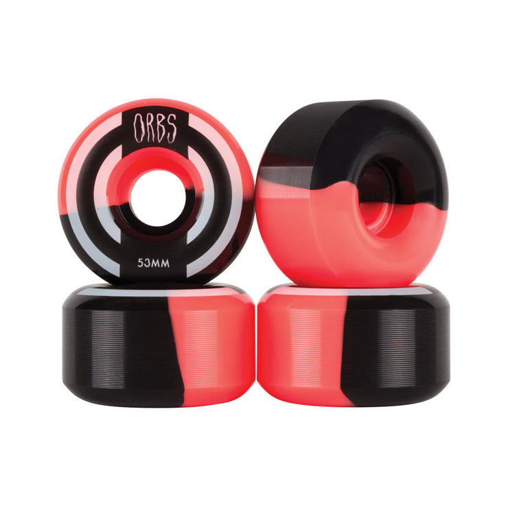 ORBS SPECTERS SOLID WHEELS - 53MM - CORAL/BLACK