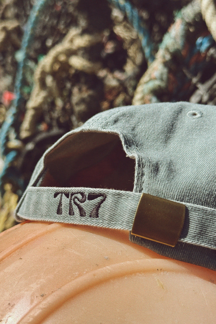 Denim cap with &