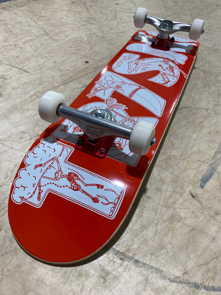 TR7 Kernowfornia Red 8.0" Complete Skateboard