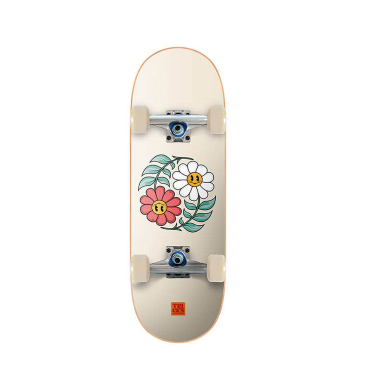 Yin Yang Flowers 7.87" x 24.21" Tricks Complete MINI Skateboard