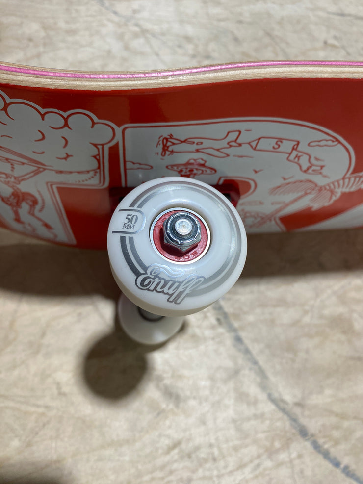 TR7 Kernowfornia Red 8.0" Complete Skateboard