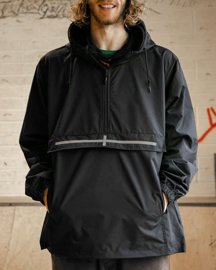 TR7 Black Kernow Waterproof Pullover Jacket