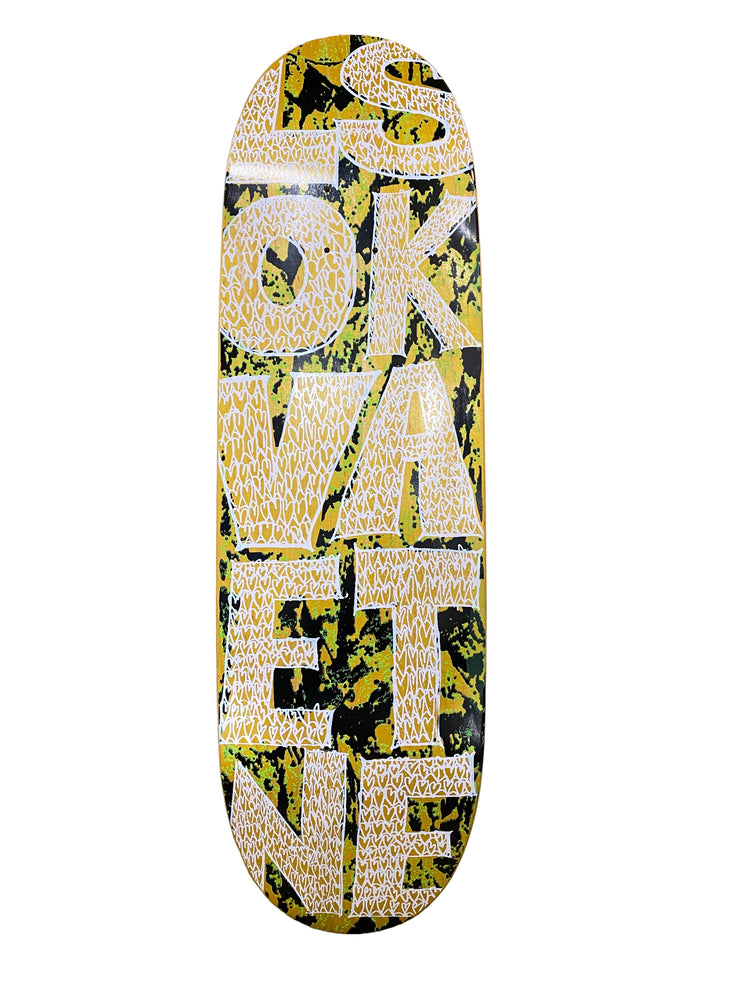 Lovenskate  "SCRIBBLE HEART"  Egg Shape Skateboard Deck