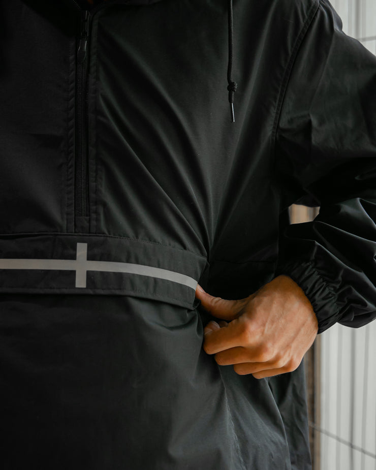 TR7 Black Kernow Waterproof Pullover Jacket - TR7 SKATEBOARDING | LOCAL SKATE SHOP & INDOOR SKATEPARK IN NEWQUAY