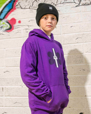 TR7 Kernowfornia Classic Purple Kids Hoodie - TR7 SKATEBOARDING | LOCAL SKATE SHOP & INDOOR SKATEPARK IN NEWQUAY