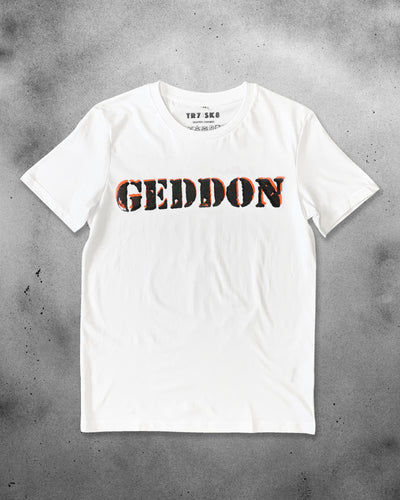 OG Geddon T-Shirt - White - TR7 SKATEBOARDING | LOCAL SKATE SHOP & INDOOR SKATEPARK IN NEWQUAY
