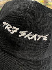 TR7 SKATE Corduroy Cap - Black