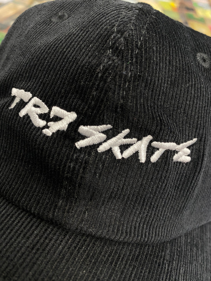 TR7 SKATE Corduroy Cap - Black